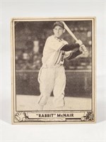 1940 GUM INC. PLAY BALL RABBIT McNAIR NO. 14