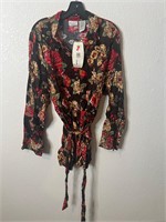 Y2K Floral Femme Top New w Tags