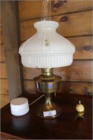 GLASS COAL OIL LAMP (ELECTRIC)