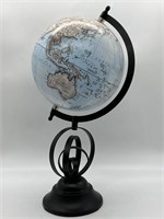 Decorative Rotating Globe on Metal Base