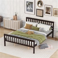 Airdown Queen Bed Frame  Rustic Pine