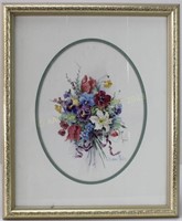 Barbara Mock, Bouquet of Flowers, Print