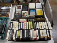 GROUP OF VINTAGE 8 TRACK TAPES