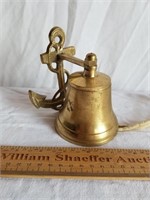 Ship Anchor Brass Bell 5" H