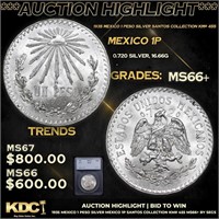 ***Auction Highlight*** 1935 Mexico 1 Peso Silver