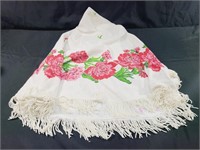 Vintage Round Terry Rose Tablecloth