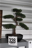 17" Faux Bonsai Tree w/8"x8" Base (U236)