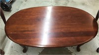 Round coffee table and 2 round end tables