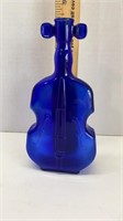 Bass instrument cobalt shaped glass container