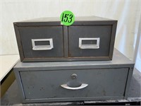 (2) Small Metal Cabinets