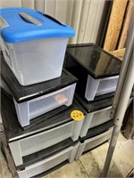 Assorted Plastic Drawers