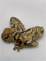 VINTAGE CORO? SCREECH OWL BROOCH-NOTE