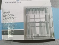 3pc Small Window Curtains