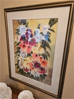 L. SUZUKI FRAMED ARTWORK