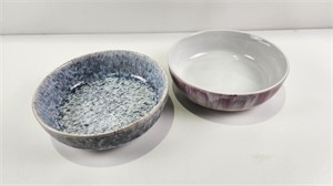(2) 8" Ceramic Bowls