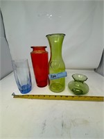 Mixed Colored Glassware