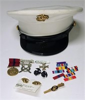 USMC Hat & Insignia Lot