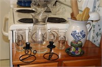 Lot including 25th Anniversary Pitcher and 6