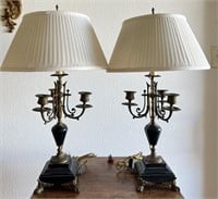 320 - PAIR OF  MATCHING TABLE LAMPS