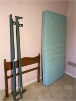 twinbed- hospital mattress, no box spring