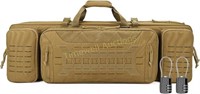 Double Rifle Case  Tan 36x12  Tactical Bag