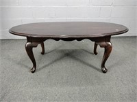 Solid Wood Oval Cocktail Table
