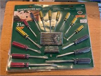 31 piece screwdriver set - new