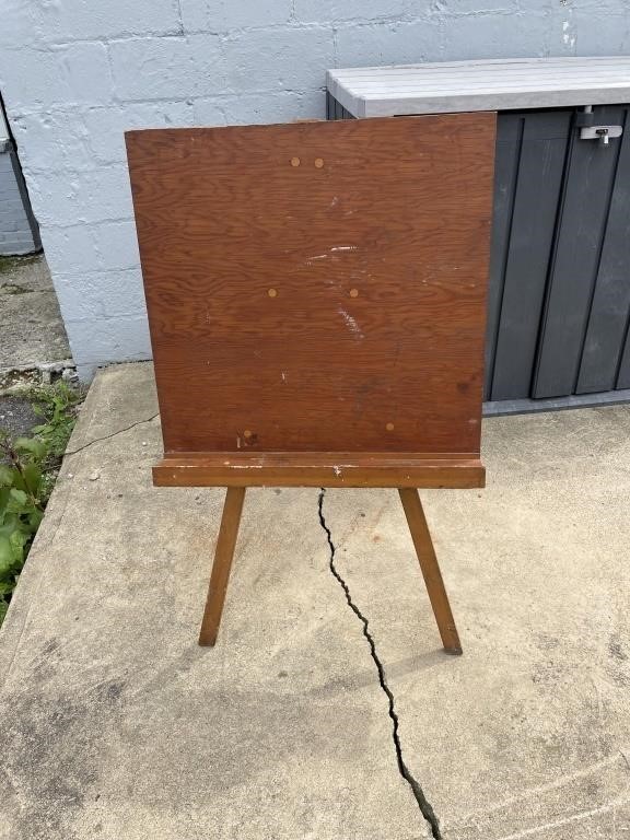 Vintage Wood Easel Artist Stand Artwork Display
