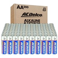 200 of AA Super Alkaline Batteries, 10-Years Stora