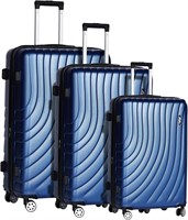 3 Piece Luggage Set 20'/26'/30' (Dark Blue)