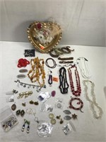 Various Jewelry, Hat Pins, Earrings, Necklaces