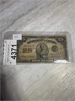 1923 Five Cent Bill