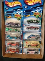 Flat of Hot Wheels