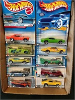 Flat of Hot Wheels