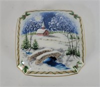 Silent Night Porcelain Music Box