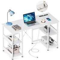 AODK 40 Inch Small Writing Desk with Power Outlets