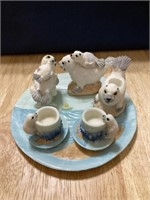 Vintage seal tea set