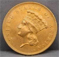 1855 $3 GOLD.