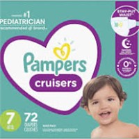 Pampers Cruisers Diapers Size 7 72 Count