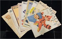 (9) Asst 1904-18 McCall's Fashion Magazines