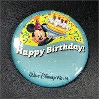 Disney Button Badge: Happy Birthday (name blank)