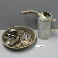 Galvanized Oil Can - Early Cookie Cutters