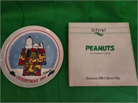Vtg Peanuts Christmas 1981 Plate