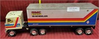 NYLINT PRESSED STEEL GMC ASTRO TOY TRACTOR/TRAILER