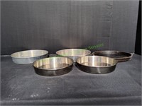 (5) Round Cake Pans