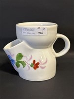 Antique floral Shaving Mug 4"hx5"w