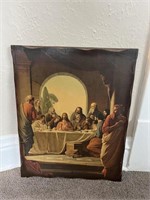 The Last Supper on Wood