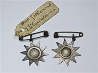 .31 Sterling Silver Antique Awards, Silver Stars