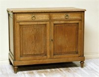 Continental Oak Parquetry Inlaid Cabinet.