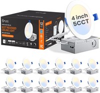 Sunlake 12 Pack Recessed Lighting 4 inch with